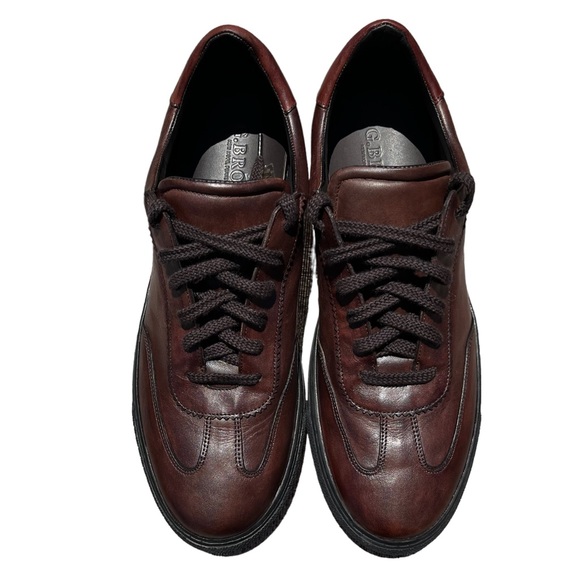 G Brown Flight Calfskin Sneaker, Men’s 11.5 Casual Fashion Shoe Minimalist Clean - Picture 6 of 15